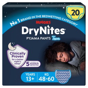 Drynites 13+ Boy Mega Pyjama Pants  20 Pack