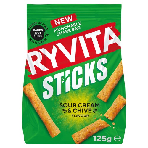 Ryvita Sticks Sour Cream & Chive 125g