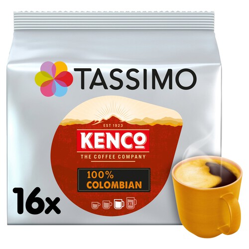 Tassimo Kenco 100% Colombian Coffee Pods 16s