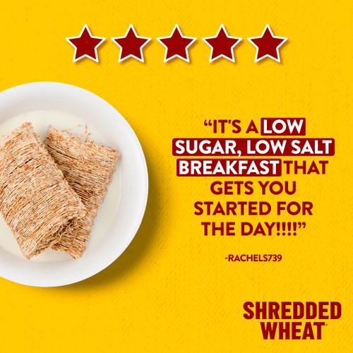 Nestle Shredded Wheat Original Cereal 16 Biscuits 360g