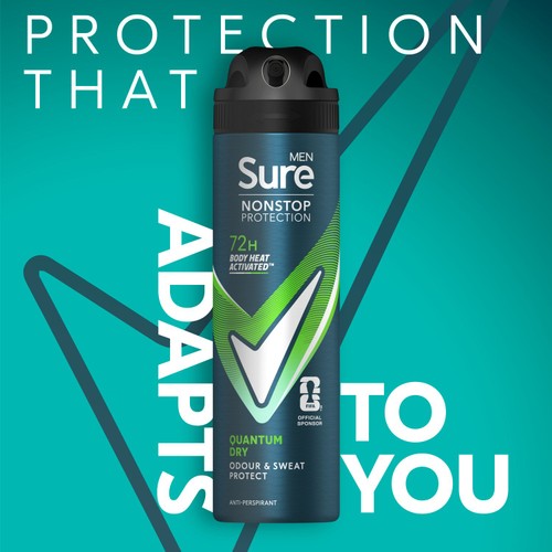 Sure For Men Quantum Dry Anti Perspirant Nonstop Deodorant 150ml