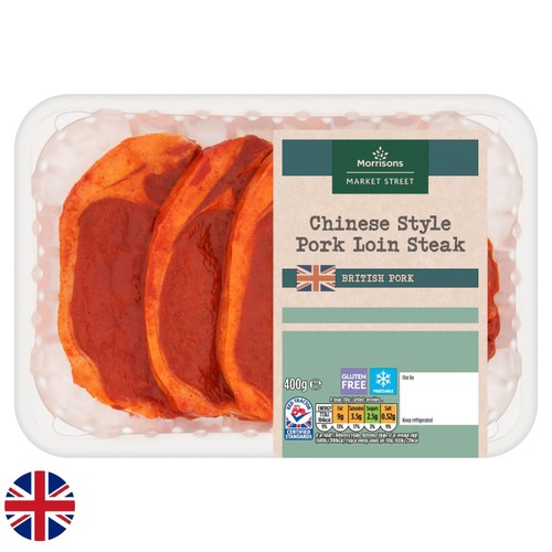 Morrisons British BBQ Chinese Style Pork Loin Steaks 400g