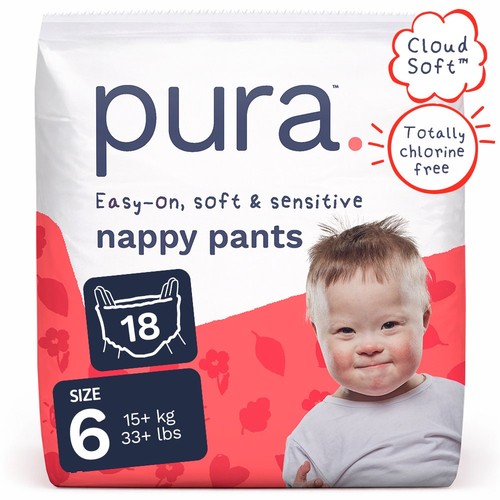 Pura Soft Comfort Nappy Pants Size 6 (18 pack)