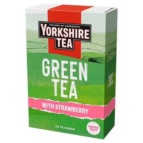 Yorkshire Tea Green Tea With Strawberry 20 Pack