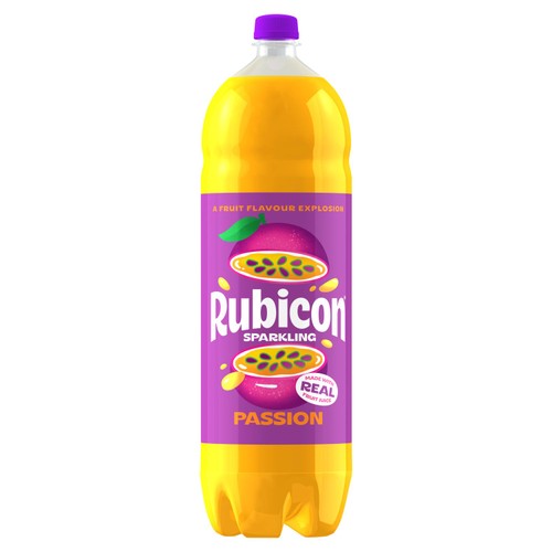 Rubicon Sparkling Passionfruit Soft Drink Bottle 2L