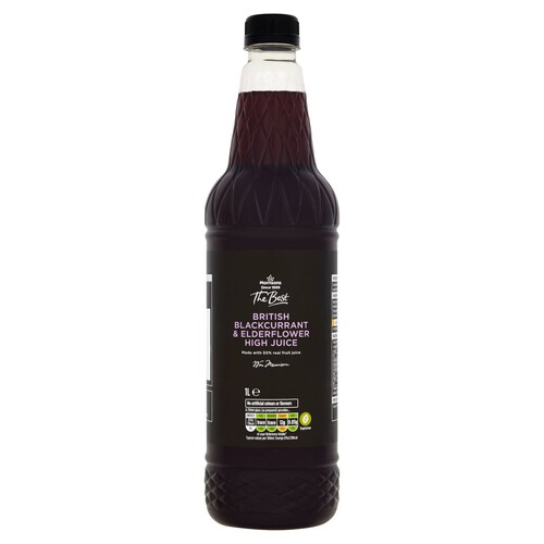 Morrisons The Best British Blackcurrant & Elderflower High Juice