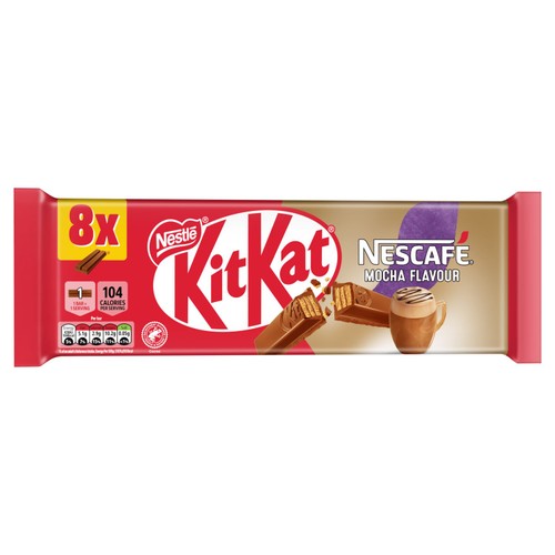 KitKat 2 Finger Nescafe Mocha Coffee 8 Pack