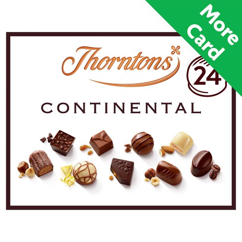 Thorntons Continental Milk, Dark, White Chocolate Gift Box