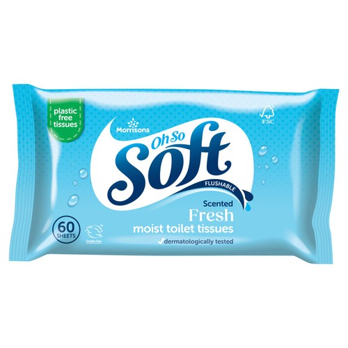 Morrisons Fresh Moist Toilet Tissue 60 Sheets