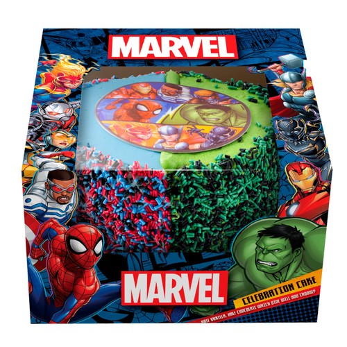 Avengers Half And Half Celebration Cake