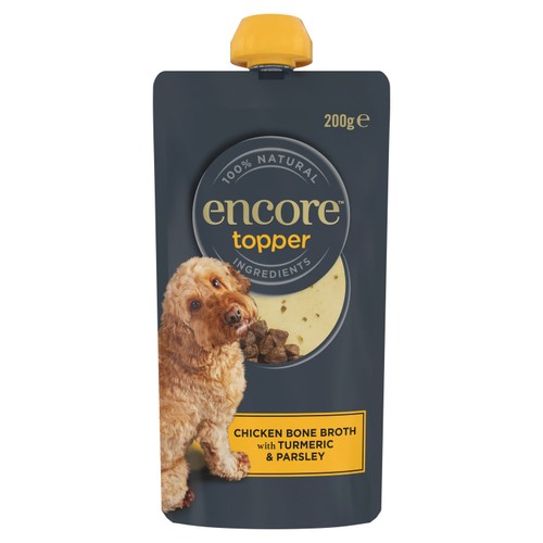 Encore Topper Chicken Bone Broth with Turmeric & Parsley 200g