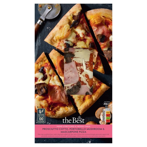 Morrisons prosciutto mushroom mascarpone pizza