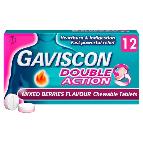 Gaviscon Double Action Mixed Berry Tablets