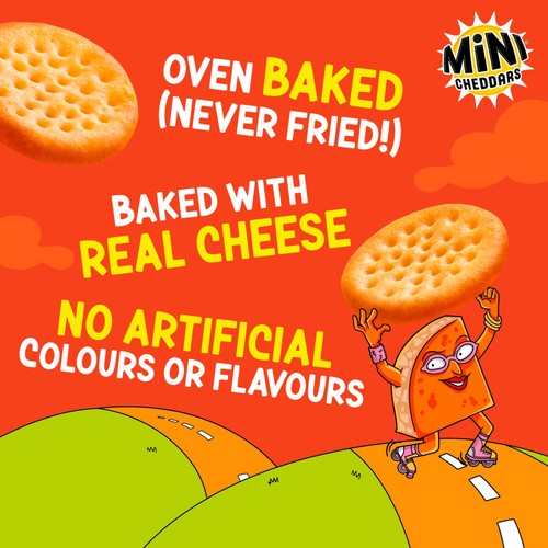 Jacob's Mini Cheddars Red Leicester Multipack Snacks 6 Pack Multipack