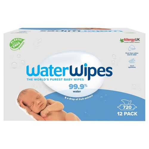 WaterWipes Original Baby Wipes 720 Wipes