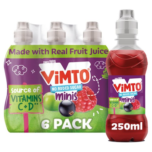 Vimto No Added Sugar 6 x 250ml