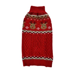 Morrisons Oh Deer Christmas Dog Jumper (Medium/Large)