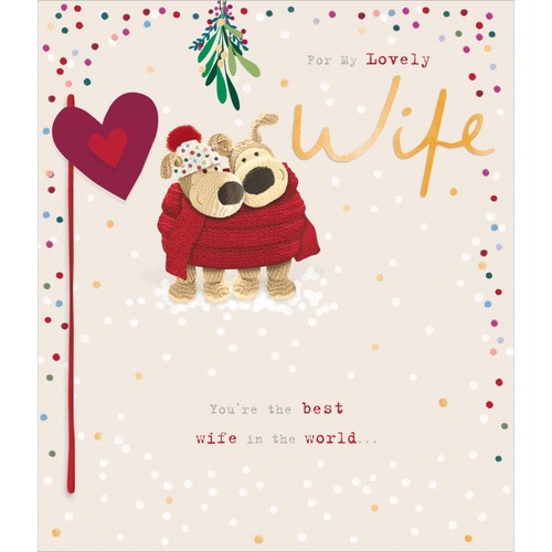 For My Lovely Wife Boofle Christmas Card