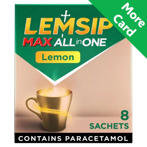 Lemsip Lemon Hot Drink Max All In One 