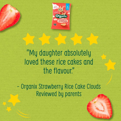 Organix Strawberry Rice Cake Clouds 