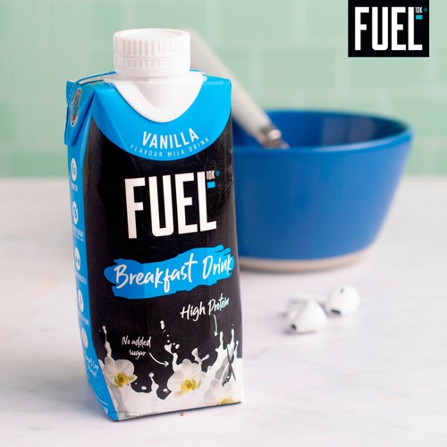 FUEL 10K Vanilla High Protein Milk Breakfast Shake Drink 330ml