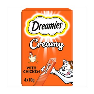 Creamy Snack Cat & Kitten Treat with Chicken 4 x 10g