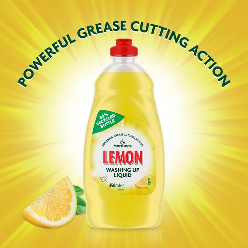 Morrisons Lemon Washing Up Liquid 