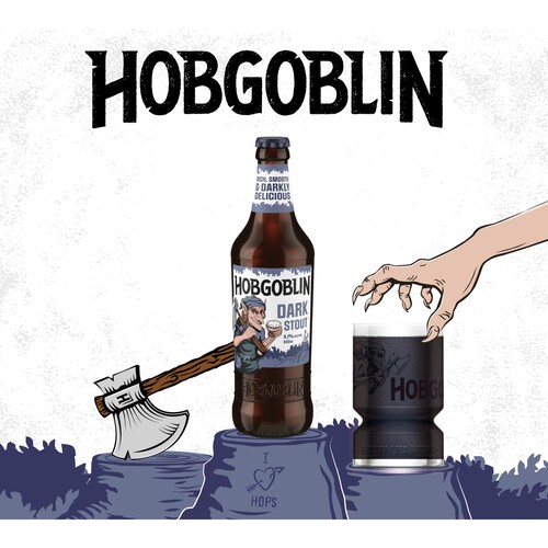 Hobgoblin Stout Beer Bottle