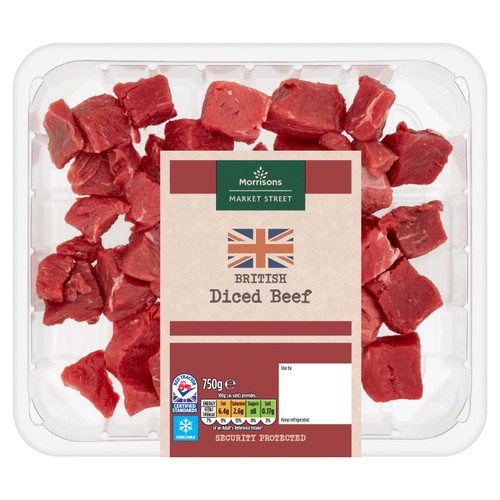 Morrisons The Butcher's On Market Street British Diced Beef 750g