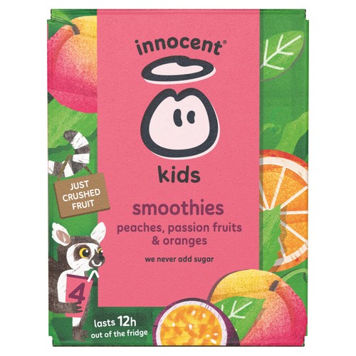 Innocent Kids Smoothies Peaches, Passion Fruits & Oranges