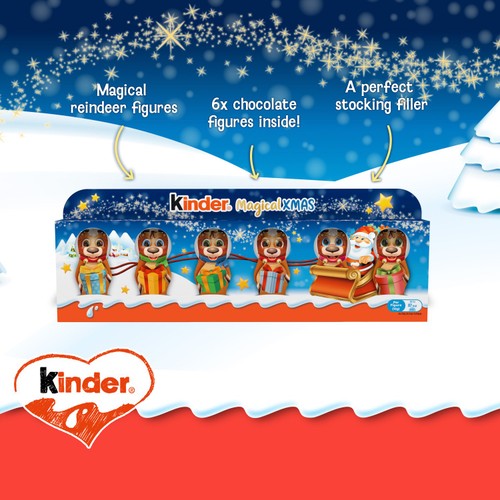 Kinder Milk Chocolate Christmas Mini Figures 6 x 15g