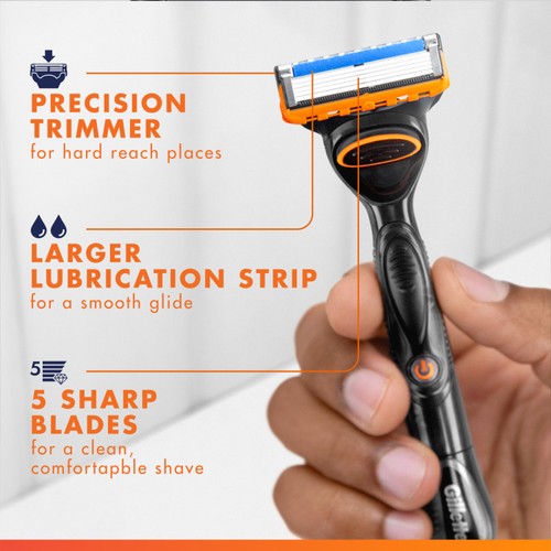 Gillette Fusion 5 Power Razors For Men 8 Refill Razor Blades