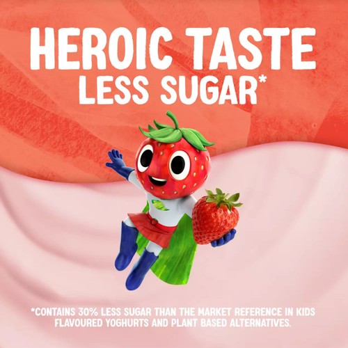 Alpro Kids Strawberry Soya Dairy Free Yoghurt Alternatives 4x115g