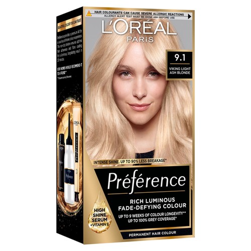 L'Oréal Preference L'Oreal Paris Preference 9.1 Oslo Viking Light Ash Blonde Permanent Hair Dye