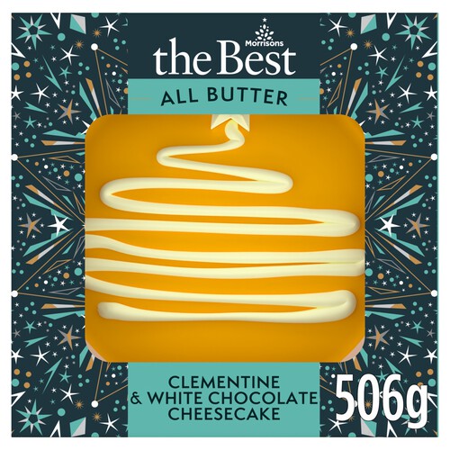 Morrisons The Best All Butter Clementine & White Chocolate Cheesecake 