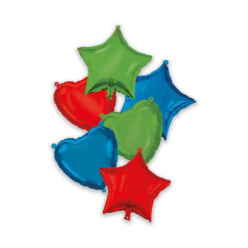 Decorata Supershape Star Bouquet Cluster Foil Balloon