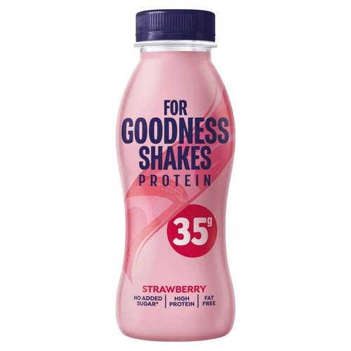 For Goodness Shakes 35g Protein Strawberry Shake 330ml