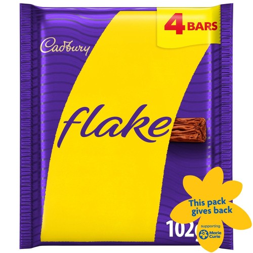 Cadbury Flake Chocolate Bar 4 Pack Multipack