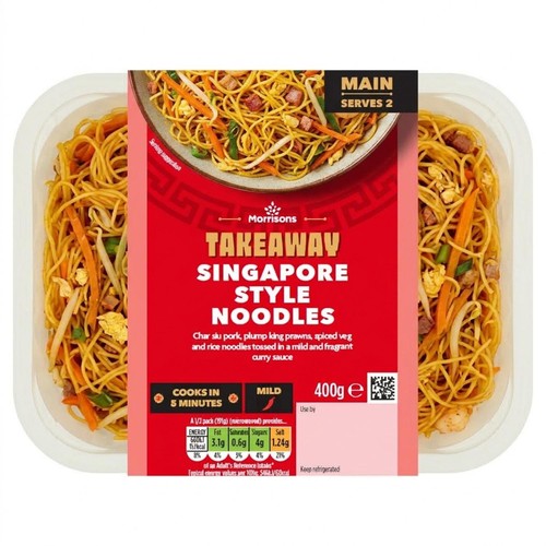 Morrisons Takeaway Singapore Noodles 400g