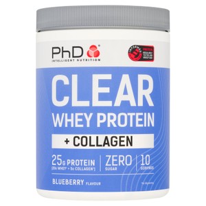 PhD Clear Whey Protein + Collagen Blueberry Flavour 300g