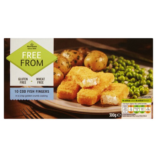 Morrisons Free From 10 Cod Fish Fingers 