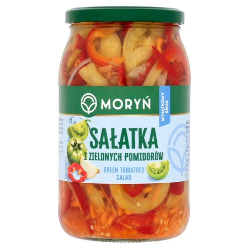 Moryń green tomato salad