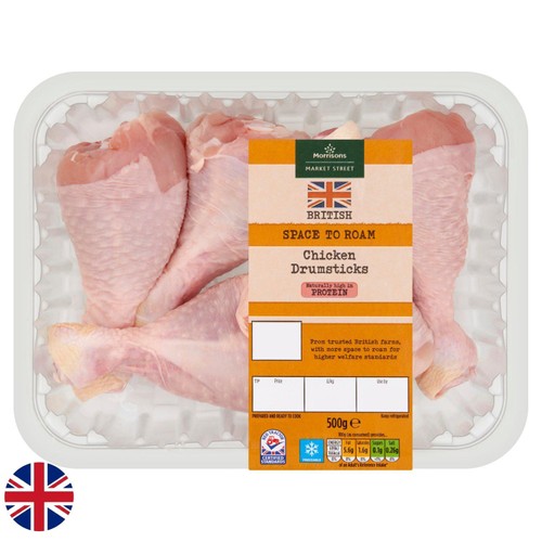 Morrisons British Chicken Drumsticks 500g