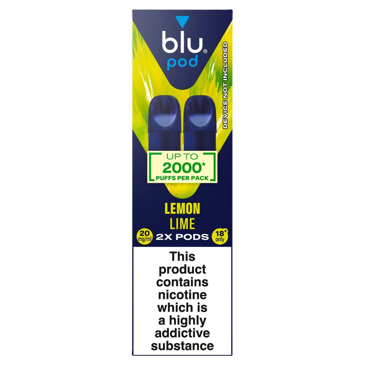 Blu Pod Lemon Lime 20mg/ml 2x2ml