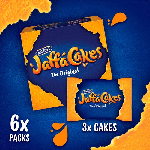 McVitie's Jaffa Cakes Original Handy Packs Biscuits 6 x Packs of 3
