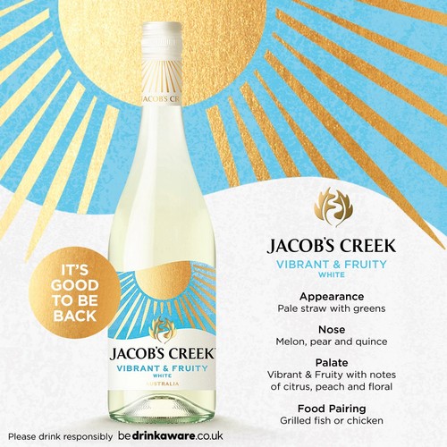 Jacob'S Creek Vibrant & Fruity White Wine 750ml