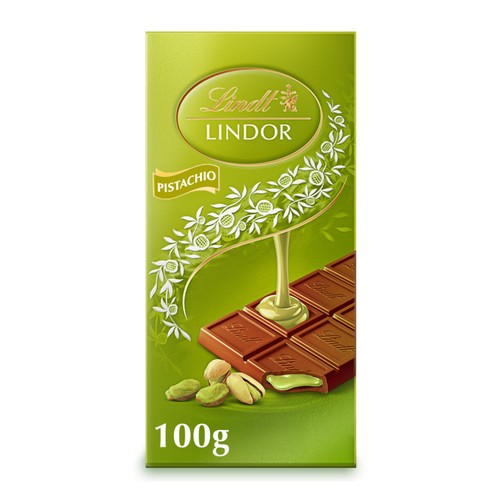 Lindt Lindor Pistachio Bar 100g