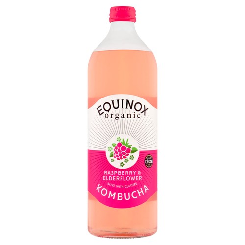 Equinox Organic Kombucha Raspberry & Elderflower 750Ml