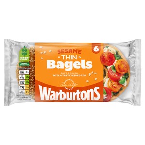Warburtons Sesame Thin Bagels