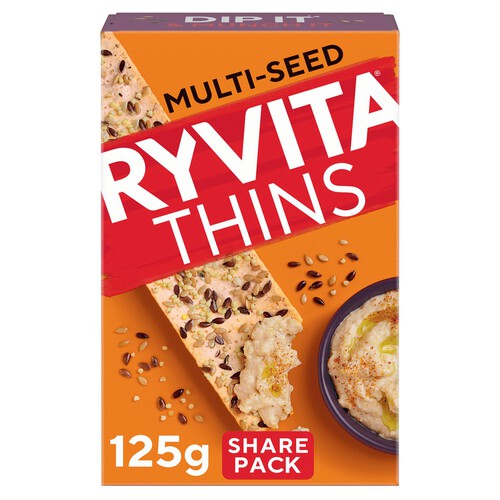 Ryvita Thins Multi-Seed Flatbread Crackers 